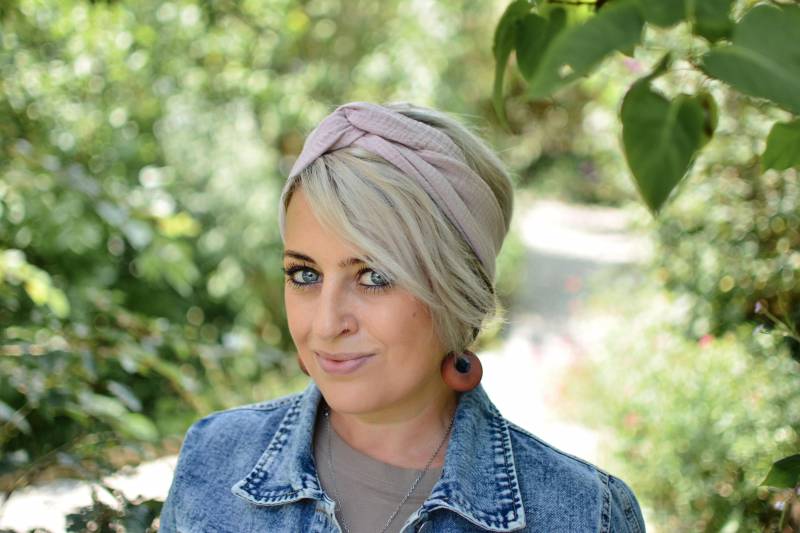 Haarband Mit Draht, Musselin, Hellrosa , Onesize, Drahthaarband, Artikelnummer H-10041 Haarband Mit Draht, Musselin, Hellrosa , Onesize, Drahthaarband, Artikelnummer H-10041 von byTinka