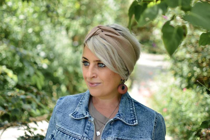 Haarband Mit Draht, Musselin, Milchkaffee , Onesize, Drahthaarband, Artikelnummer H-10039 Haarband Mit Draht, Musselin, Milchkaffee , Onesize, Drahthaarband, Artikelnummer H-10039 von byTinka