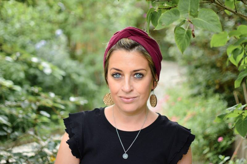 Haarband Mit Draht, Musselin, Weinrot, Onesize, Drahthaarband, Artikelnummer H-10047 Haarband Mit Draht, Musselin, Weinrot, Onesize, Drahthaarband, Artikelnummer H-10047 von byTinka