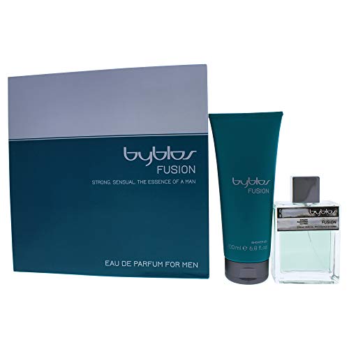 Fusion by Byblos for Men – 2-teiliges Geschenkset mit Eau de Parfum, Spray, 193 ml Duschgel von Byblos