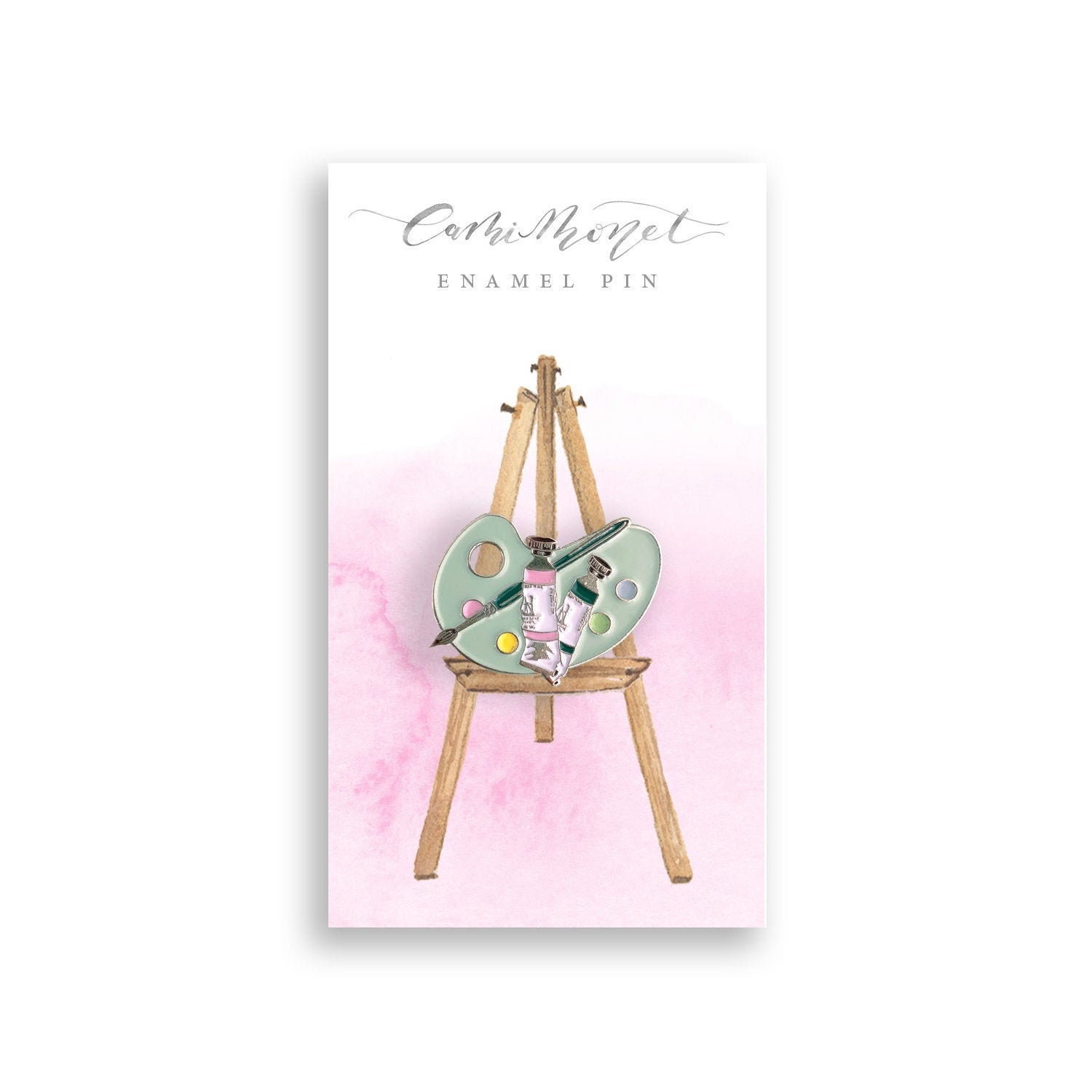 Aquarell Künstler Farbpalette Emaille Pin | Mintgrüner Kreativer Pinsel Aquarell Künstler Farbpalette Emaille Pin | Mintgrüner Kreativer Pinsel von bycamimonet