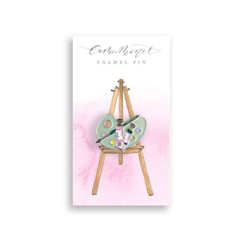 Aquarell Künstler Farbpalette Emaille Pin | Mintgrüner Kreativer Pinsel Aquarell Künstler Farbpalette Emaille Pin | Mintgrüner Kreativer Pinsel von bycamimonet
