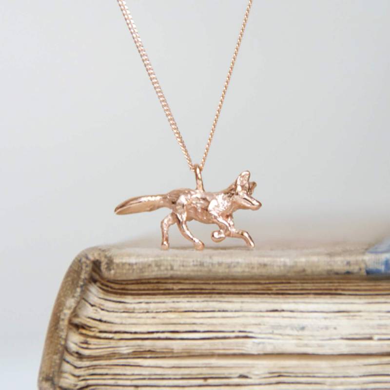 Rose Gold Foxtrott Halskette von byemilyjewellery