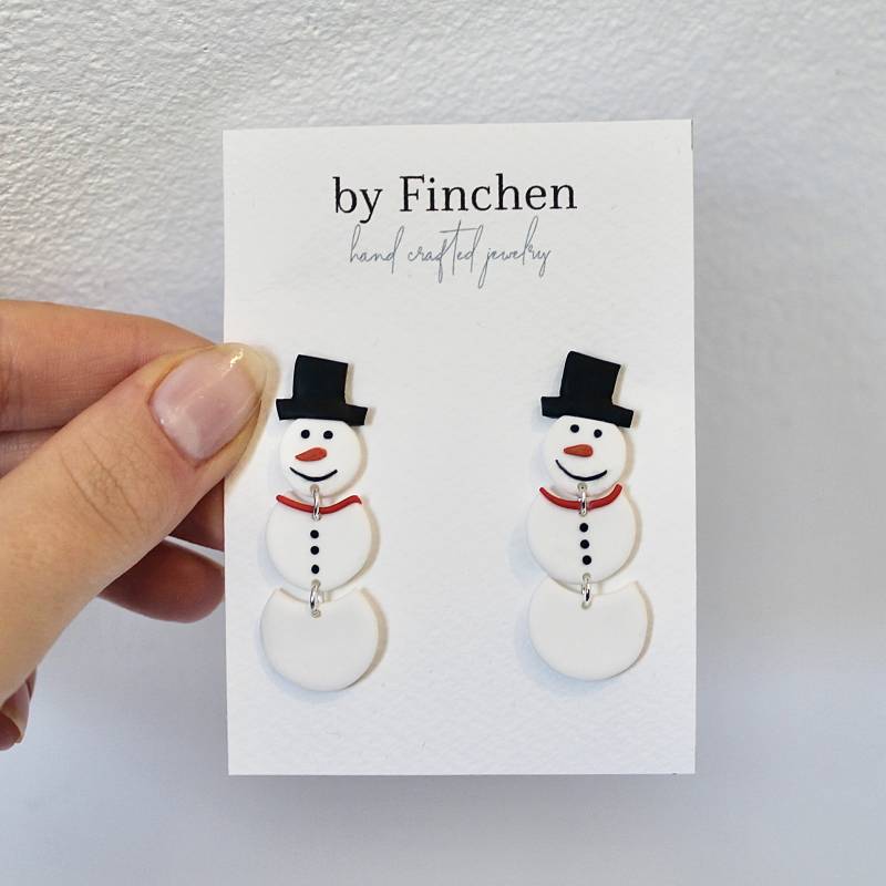 Polymer Clay Ohrringe | Schneemann Weihnachten Saison Weihnachtsgeschenk Polymer Clay Ohrringe | Schneemann Weihnachten Saison Weihnachtsgeschenk von byfinchen