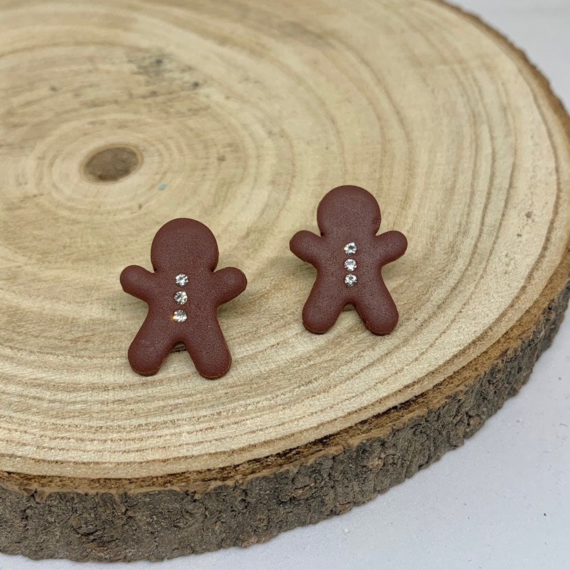 Weihnachtsohrringe Aus Polymer Clay | Fimo Lebkuchenmann Weihnachtsgeschenk Weihnachtsohrringe Aus Polymer Clay | Fimo Lebkuchenmann Weihnachtsgeschenk von byfinchen