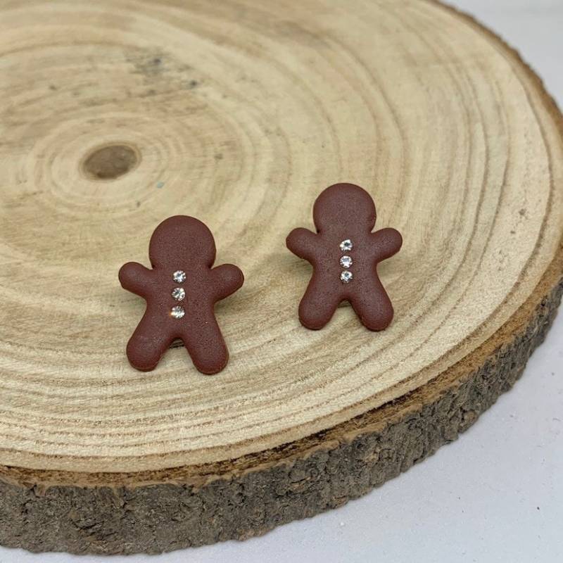 Weihnachtsohrringe Aus Polymer Clay | Fimo Lebkuchenmann Weihnachtsgeschenk Weihnachtsohrringe Aus Polymer Clay | Fimo Lebkuchenmann Weihnachtsgeschenk von byfinchen