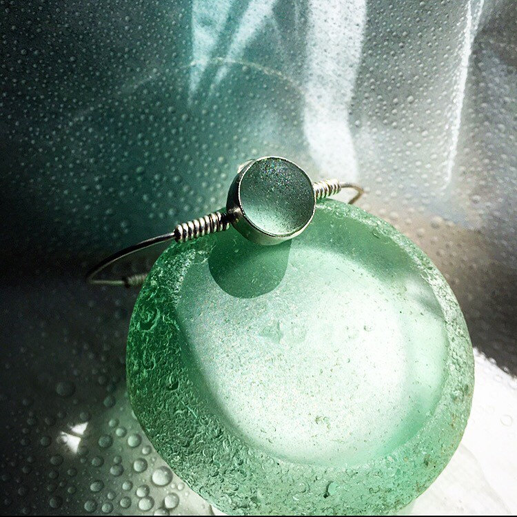 Custom Armband Aus Echtem Seeglas Und Sterling Silber von bykitzy