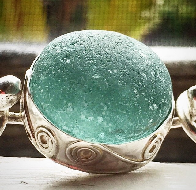 Maßgeschneidertes Echtes Seeglas Und Sterling Silber Armband. Ihre Farbwahl Maßgeschneidertes Echtes Seeglas Und Sterling Silber Armband. Ihre Farbwahl von bykitzy