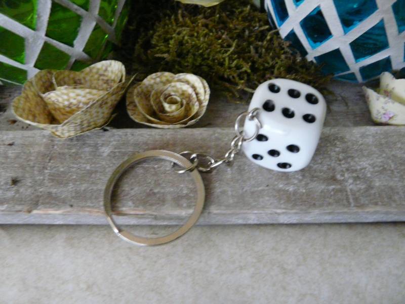 Würfel Anhänger Schlüsselanhänger Glückbringer Taschenanhänger Party Geburtstag von bylichterglanz