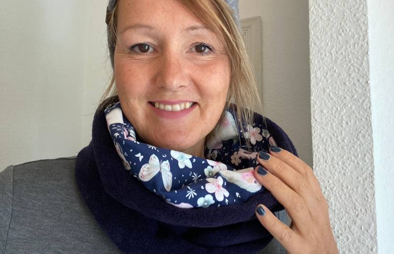 Fleece-Loop Mit Vögelchen Fleece-Loop Mit Vögelchen von bymeLieblingsstuecke