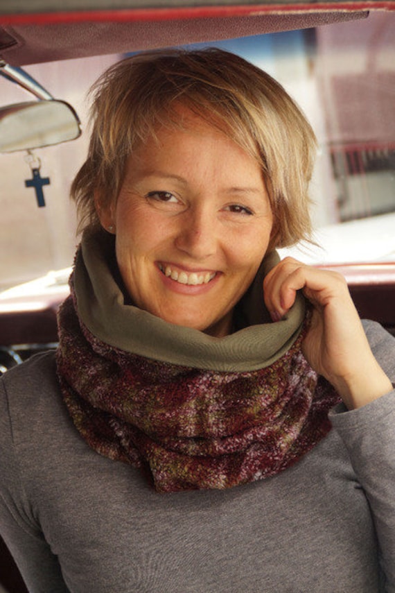 Karierter Loop Zum Wenden Aus Teddy Karierter Loop Zum Wenden Aus Teddy von bymeLieblingsstuecke