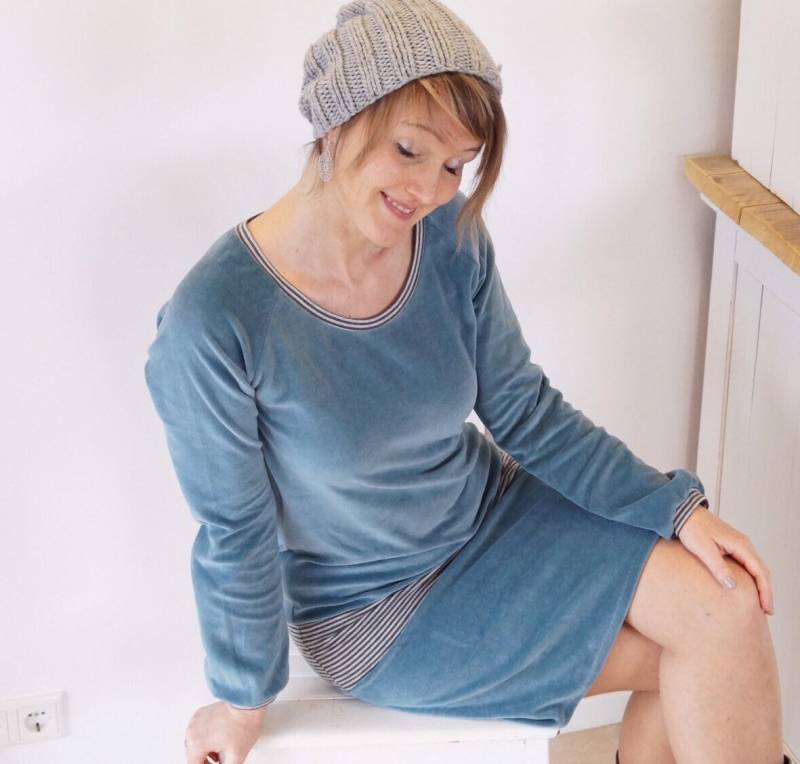 Nicky Kleid, Hüftkleid, Langarmkleid, Auch in Anderen Farben von bymeLieblingsstuecke