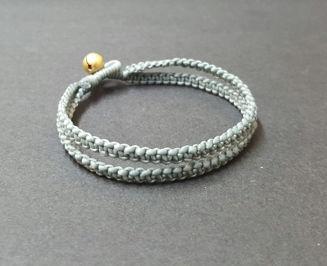 Freundschafts Armbänder Anklets Doppelschicht Wachsschnur, Wachskordel Armband, Unisex Wickelarmbänder von bymemade
