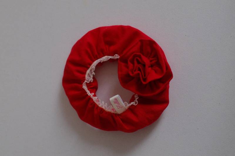 Sallie - Scrunchie in ‚Rose Rouge' von bysallie