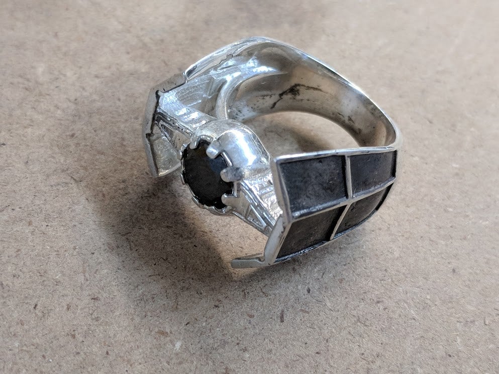 Tie Fighter Ring Staffel Imperial Vader Sterling Silber Tie Fighter Ring Staffel Imperial Vader Sterling Silber von bytestobits