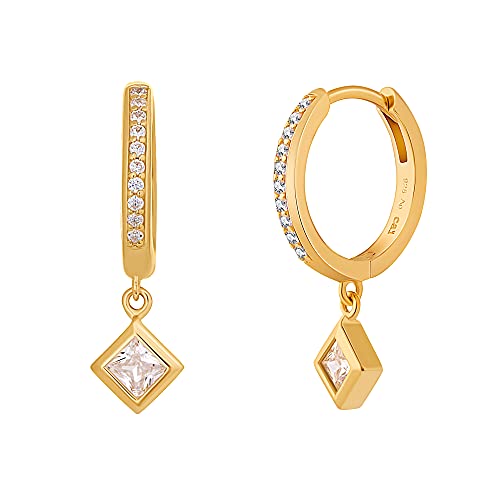 cai Damen Creole 925/- Sterling Silber 2,2cm Glänzend Zirkonia gelb 360210263-1 cai Damen Creole 925/- Sterling Silber 2,2cm Glänzend Zirkonia gelb 360210263-1 von caÏ