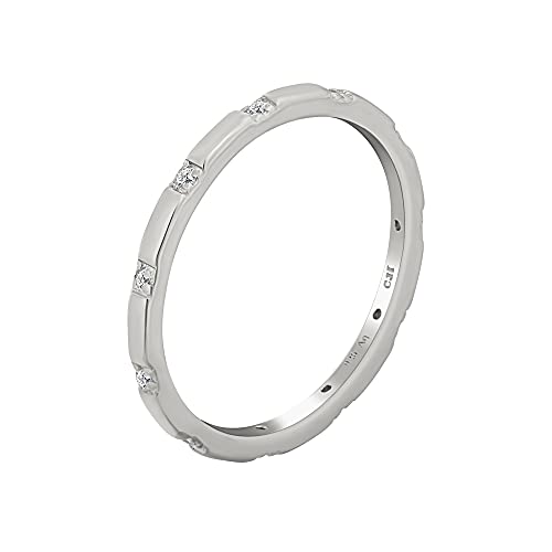 Caï Damen Ring 925/- Sterling Silber Glänzend Zirkonia weiß 360272469 von Caï