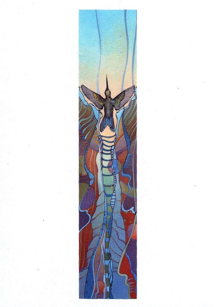 stoffzunäher Kolibri, Recycle-Polyester, Zum Aufbügeln, Aufnähen, Farbsublimationsdruck von cadajohnson