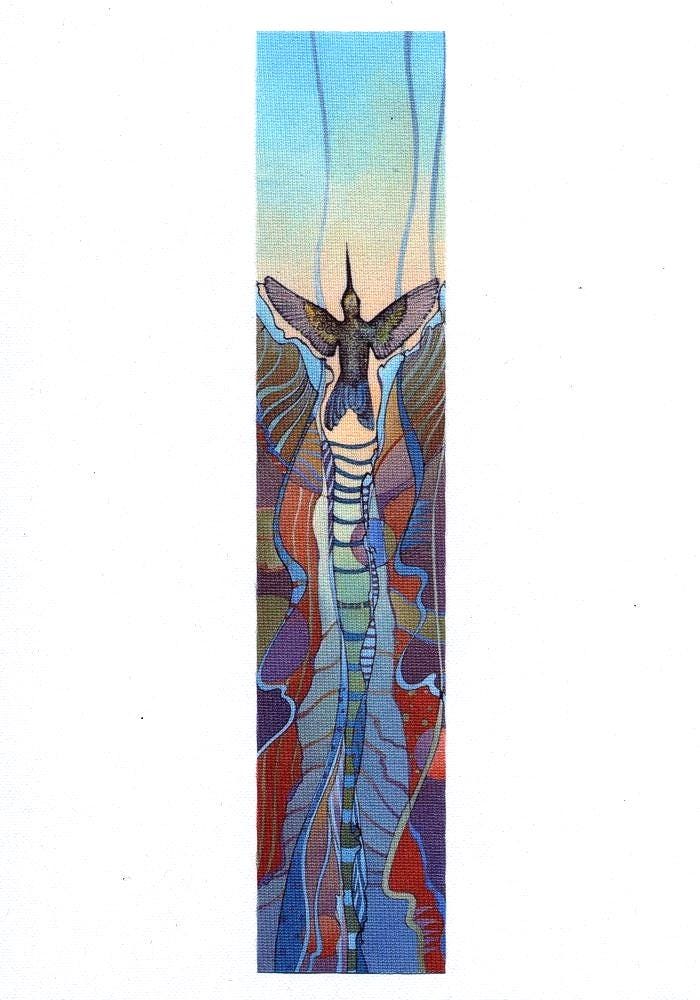 stoffzunäher Kolibri, Recycle-Polyester, Zum Aufbügeln, Aufnähen, Farbsublimationsdruck von cadajohnson