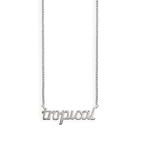 caï love Damen Halskette Panzerkette Tropical 925 Silber rhodiniert 44 cm von caÏ