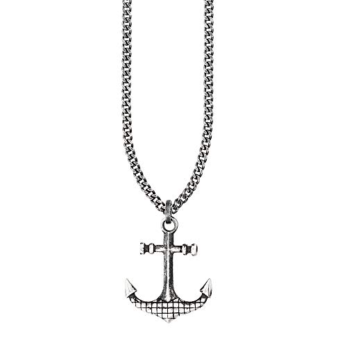 Caï Herren Anhänger mit Kette 925/- Sterling Silber 60cm Geschwärzt ohne Stein weiß 132250566-60 von Caï