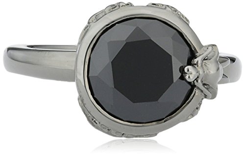 caï women Damen-Ring 925 Sterling Silber rhodiniert Zirkonia schwarz Gr.54 (17.2) C1410R/90/43/54 von caï