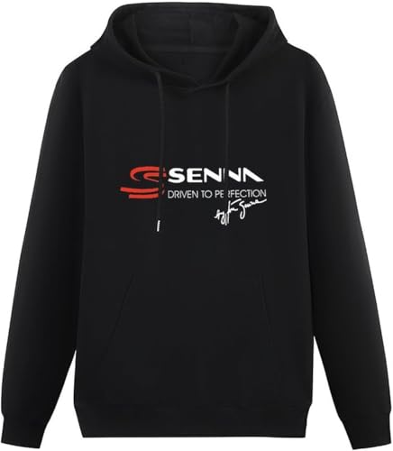 Sleeve Ayrton Senna Brazilian Fmula 1 Legend Long Sleeve Pullover Loose Hoody Men Sweatershirt Size XXL von caipiao