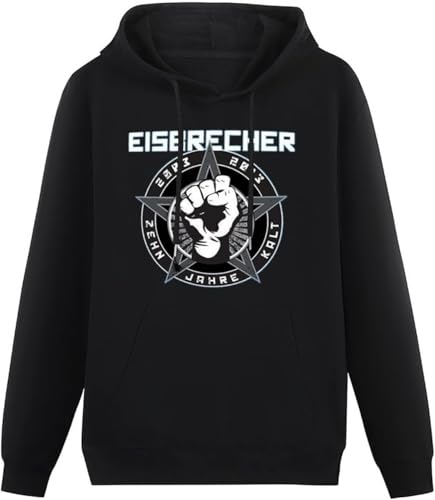 caipiao Eisbrecher Zehn Jahre Kalt Black Printing Graphic Mens Sweatshirts Unisex Hooded Size L von caipiao