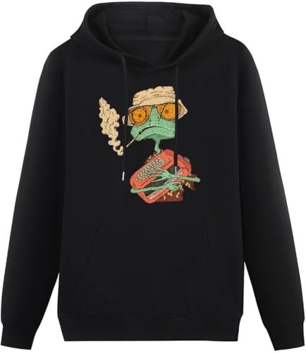 caipiao Fear and Loathing In Las Vegas Smokes Hoodies Long Sleeve Pullover Loose Hoody Men Sweatershirt Size L von caipiao