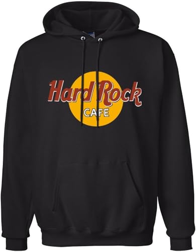 caipiao Hard Mordor Cafe Rock Kangaroo Pocket Black Printing Graphic Mens Sweatshirts Unisex Hooded Size XXL von caipiao