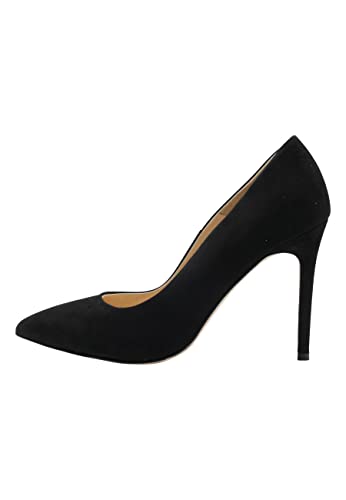 caissa Damen Elegante Leder High Heels, Schwarz, 40 EU von caissa