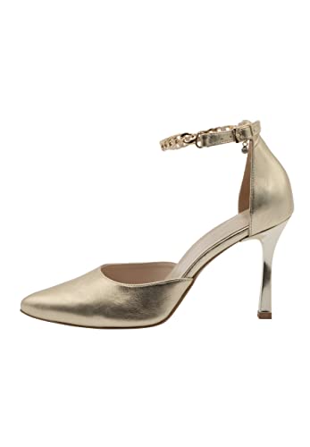 caissa Damen Leder Pumps, Gold, 37 EU von caissa