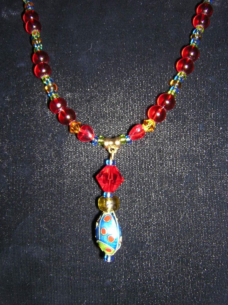 Marienkäfer Love Tropfen Halskette | N5 von caitlinsfairycircle