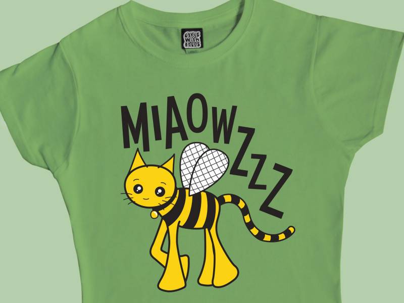 Bumblebee Cat T-Shirt - Herren & Damen Süße T-Shirts Kawaii Lustig Katzen Biene Bunte Kleidung Grafik Bumblebee Cat T-Shirt - Herren & Damen Süße T-Shirts Kawaii Lustig Katzen Biene Bunte Kleidung Grafik von cakeswithfaces