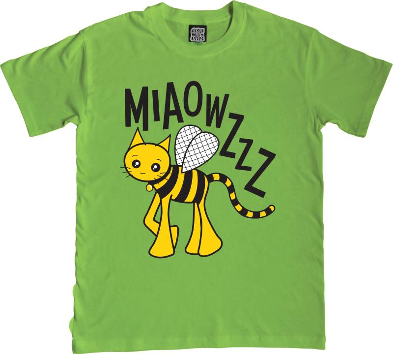 Bumblebee Katze Kinder T-Shirt - Kinderkleidung Unisex Jungen-/Mädchenkleidung Süße T-Shirts Katzen-T-Shirts Katzenkatze Bunt von cakeswithfaces