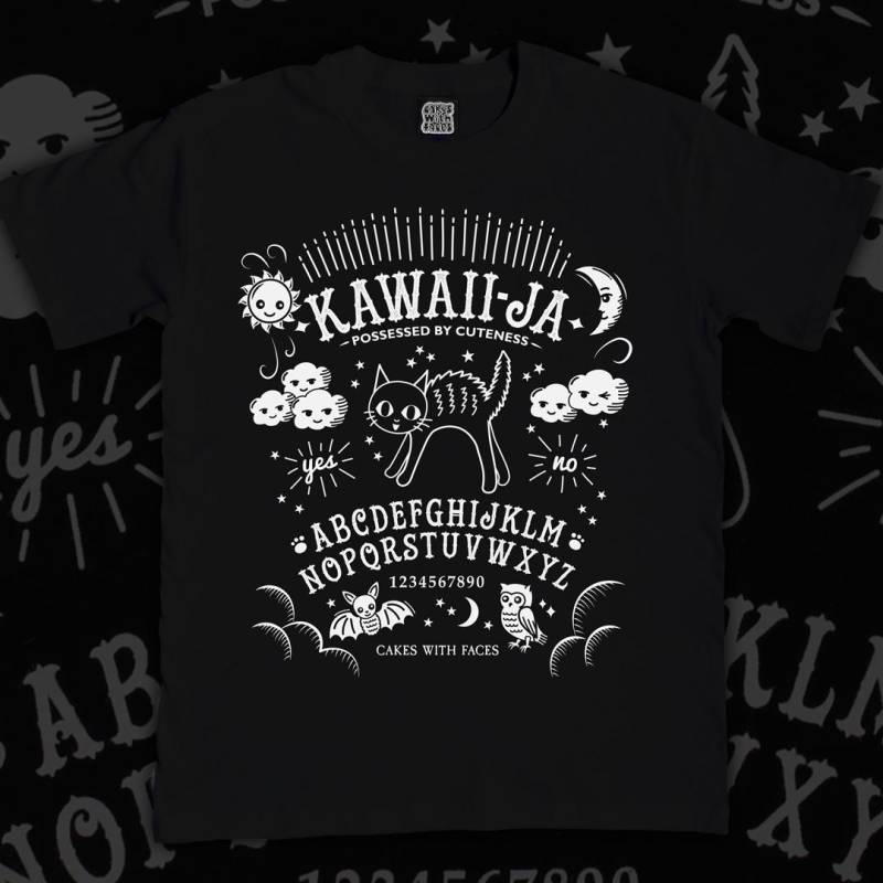 Kawaiija T-Shirt - Ouija Brett Alternative Kleidung Schwarze Shirts Okkult Goth/Gothic Spirit Board Kawaiija T-Shirt - Ouija Brett Alternative Kleidung Schwarze Shirts Okkult Goth/Gothic Spirit Board von cakeswithfaces