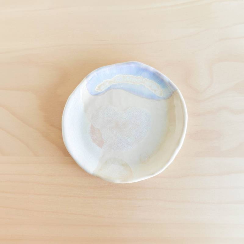 Kleine Schmuckschale, Handgemachte Keramik, Bunte Snackschale, Ringschale, Wohndekor, Einzelstück von calieandco