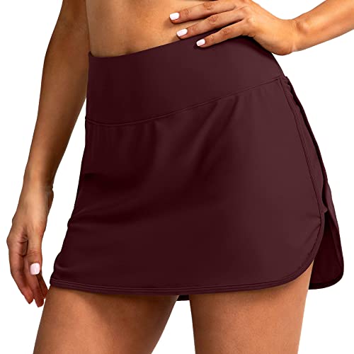 Damen Badeshorts Kurze Badehose Tankini Shorts UV Schutz Shorts Bikinihose Strand Wassersport Boardshorts Schnell Trocknendes Schwimmhose Schwimmshorts für Damen Bauchweg Schwimmshorts Strandshorts von callmo