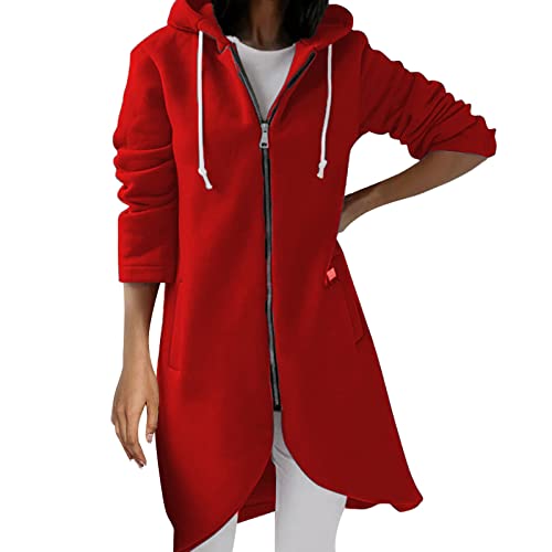 Damen Hoodie Mit Kapuze Damen Hoodie Kapuzenpullover Mit Zipper Fleecejacke Warm Basic Kapuzenjacke Causal Sweatjacke Mit Kapuze PlüSchjacke Hooded Jacket Damen Sweater Fleecepullover FüR FrüHjahr von callmo