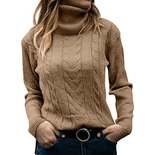 Damen Langarm T-Shirt Casual Pullover Oberteile Damen Weihnachtspullover Langarm Rundhals Baum Jacquard Glitzerstreifen Hirschmuster Strickpullover von callmo