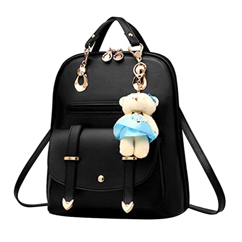 Damen-Umhängetaschen，Damen Rucksack Pu Leder Schultasche Klein Wasserdichte Daypacks Reise Tagesrucksack f체r M채dchen Rucksack Damen Klein Soft Pu Leder Rucks채cke Kleine M채dchen schulrucksack Schultasc von callmo