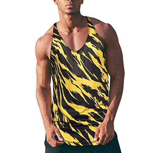 Herren Tank Top Weiß,Herren Muskelshirt Ärmellos Netz, Mann Tanktop Transparent, Männer Netzhemd Atmungsaktiv, Herrens Netz Shirt Trägershirt Sport Top Gym Clubwear Fischnetz Sexy Schwarz mit Kapuze A von callmo