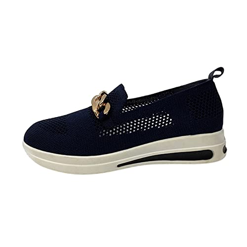 Komfortschuhe Damen Slipper Sneaker Damen Herren Damen Schuhe Slip On Sneakers Freizeit Atmungsaktive Fitness Turnschuhe Plattform Air Leichte Outdoor Walking Schuhe Plateau Sneaker Mit Keilabsatz fü von callmo