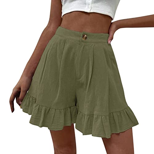 Kurze Hosen Damen Damen Sexy Leder Shorts Glanz Taille PU Lederoptik Kurze Hose Lederimitat Kunstlederhose Metallic Hotpants Glänzende Shorts mit Hoher Taille Tanz Disco Kostüm Fasching von callmo