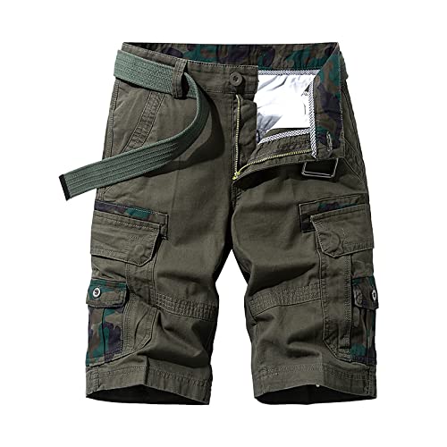 Kurze Hosen Herren Herren Outdoor Shorts 2030 Taschen Reißverschluss Kordelzug Casual Expandable Taille Leichtgewicht Sommer Angeln Wandern Shorts Herren Classic Cargo Stretch Short Cargo Shorts für von callmo