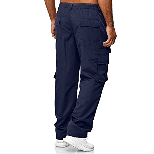 Leinenhose Herren Cargohose Herren Hosen Y2K Streetwear Slim Fit Casual Jogger Cargo Jeans Hose Trainingshose Herren Sporthose Herren Lang Freizeithose Arbeitshosen Männer Outdoor Hosen Für Herren von callmo