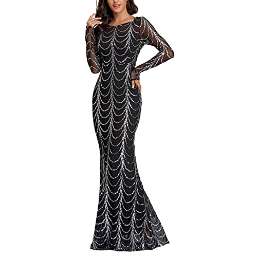 Partykleid Damen Damen Festlich Kleid Langarm Elegant Abendkleid kurz Samtkleid Bodycon Partykleid Sexy Hoch Taille Cocktailkleid Damen Pailletten Kleid Sparkle Party Bodycon Minikleid Ärmellos Tunika von callmo