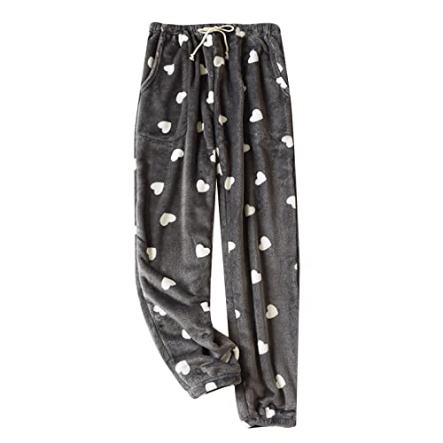 Pyjamahose Damen Lang Kariert Lang Pyjama Schlafhose Karierte Kuschelig Schlafanzug Pyjamahose Mädchen Lässig Aesthetic Locker Schlafanzughose Freizeithose Hausehose Pyjamahose Flauschig von callmo