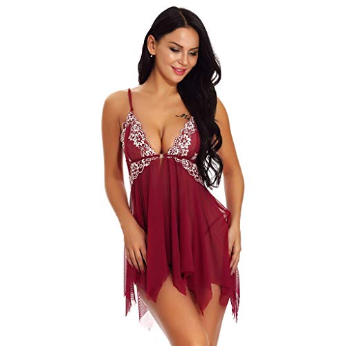 Sexy Dessous Damen für Sexy Große Größen Sexy Unterwäsche für Damen für Sex Spitze Halfter Spitze Damen Reizwäsche Negligee Babydoll Nachtwäsche Cosplay-Set Fräulein Party Verein von callmo