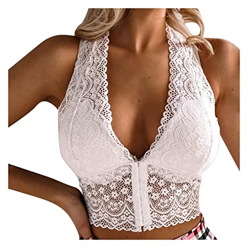 Sexy Unterwäsche Für Damen Für Sex, Damen Dessous Set Sexy Reizwäsche Zweiteilige Spitze BH und Slip Set Neckholder Unterwäsche für Frauen Reizvolle Erotisch Lingerie Hohe Taille Unterwäsche von callmo